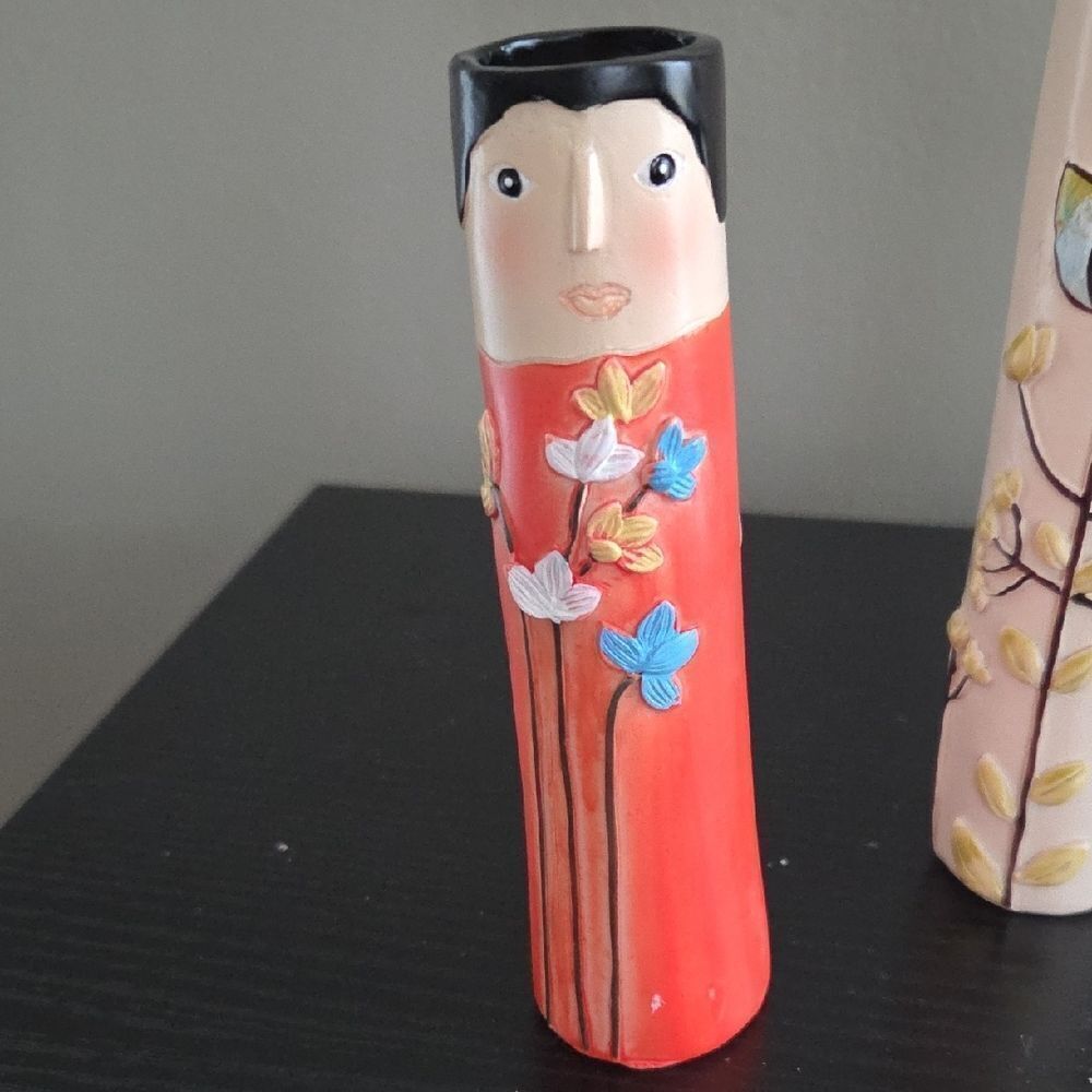 Hand-Painted Decorative Vases Set - Picture 3 of 7
